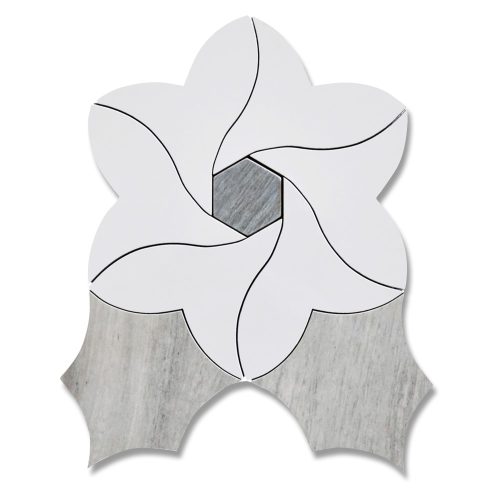 IPOMEA 9.68" X 8.66" JBlue Porcelain Mosaic - Image 4